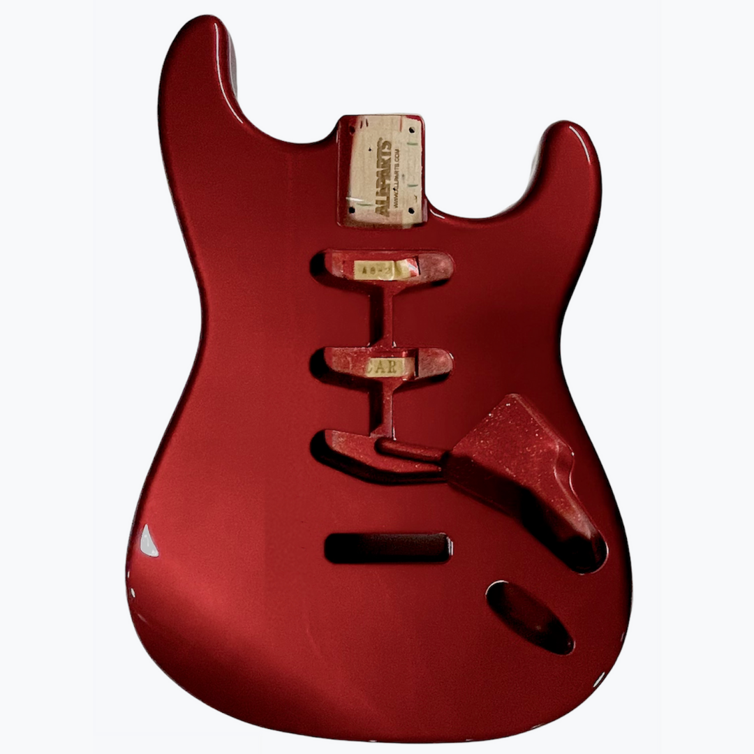 red electric guitar