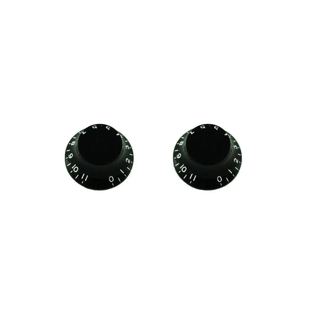 two bell knobs volume 0 to 11 black