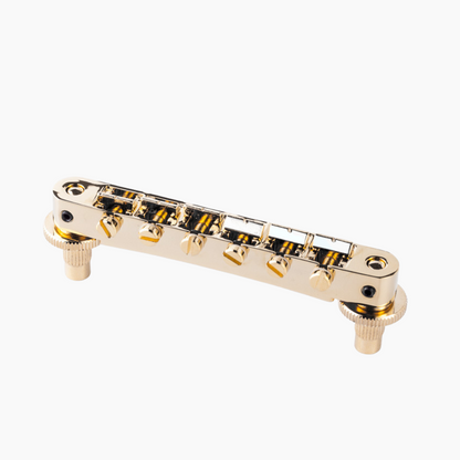 gold Nashville Style Tunematic Bridge with Pre-Notched Saddles