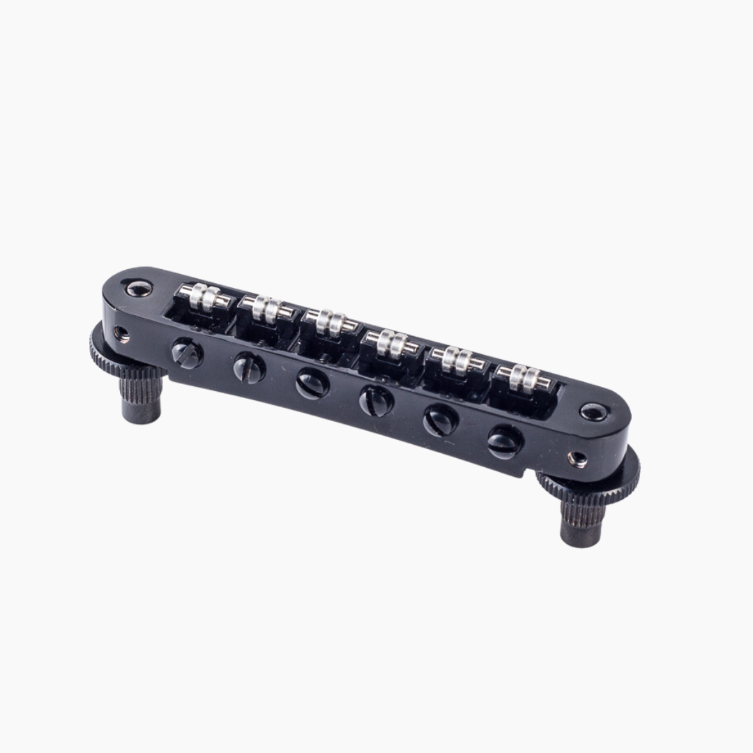 black Nashville Style Roller Tunematic Bridge