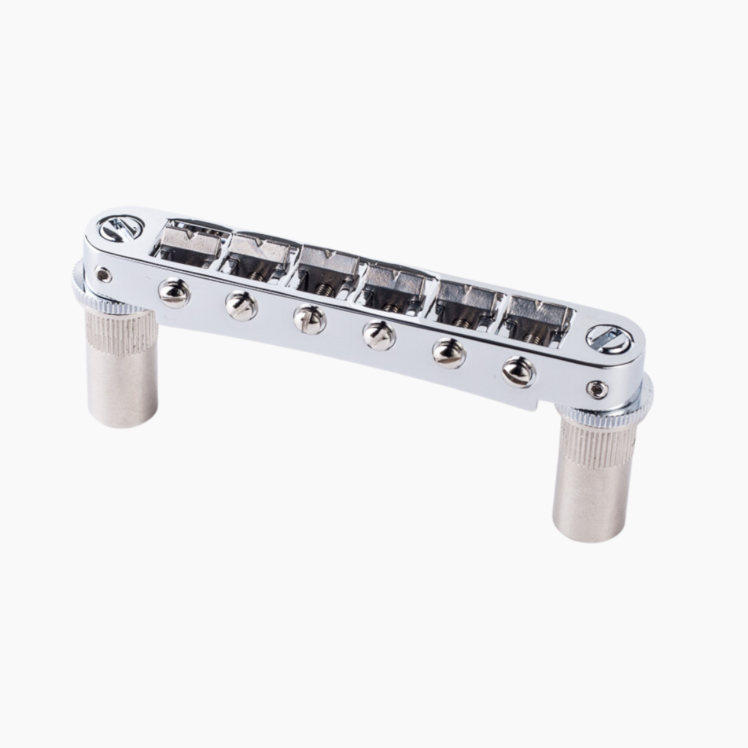 chrome locking Nashville style bridge with saddle adjustment screws