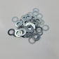 zinc plated dress washers bulk view