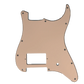 cream colored pickguard for guitar with one pot hole