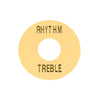 Allparts Rhythm and Treble Switch Ring - Cream (plastic)