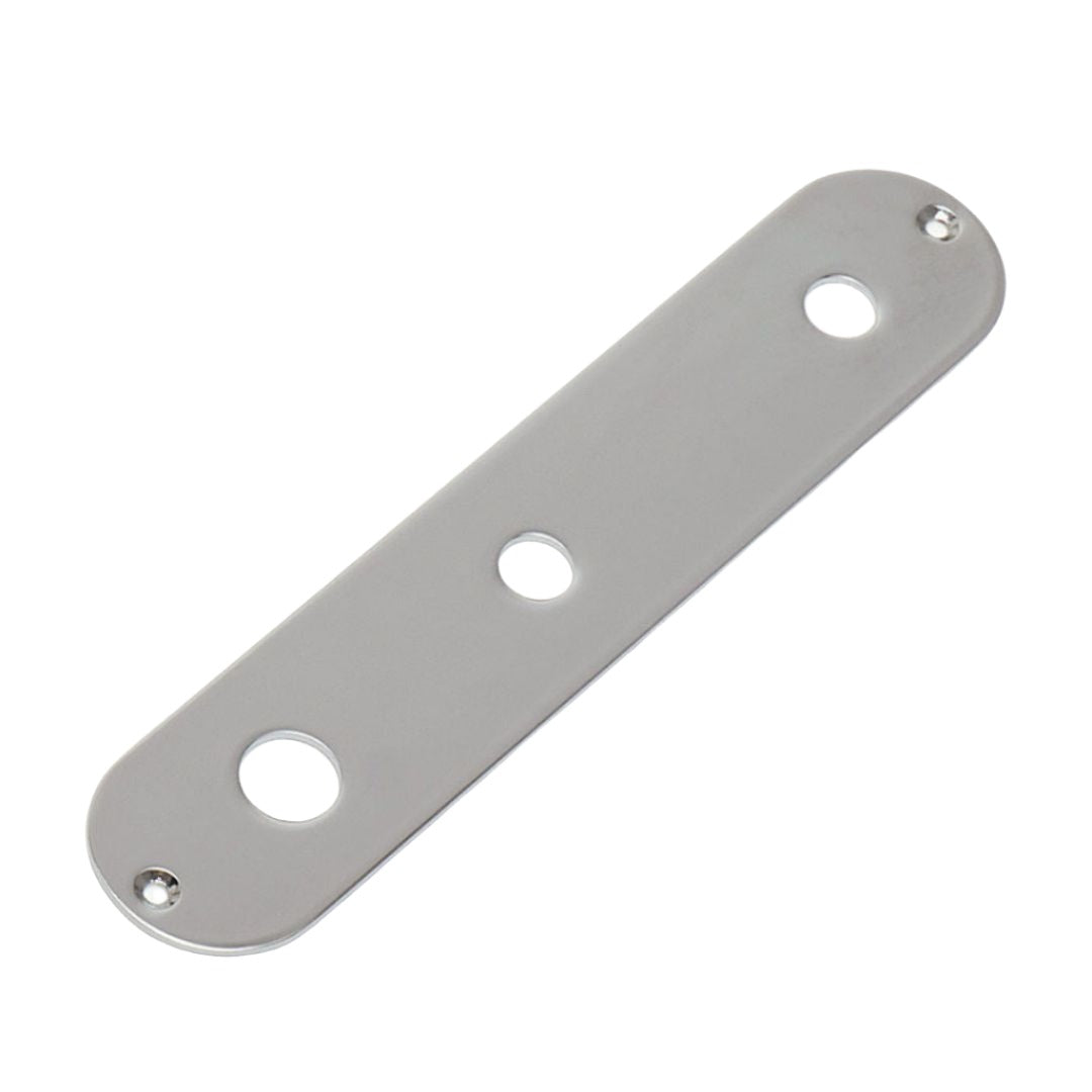 tele control plate for 3 way toggle chrome angled view 