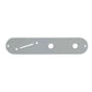 tele control plate slanted switch chrome top view