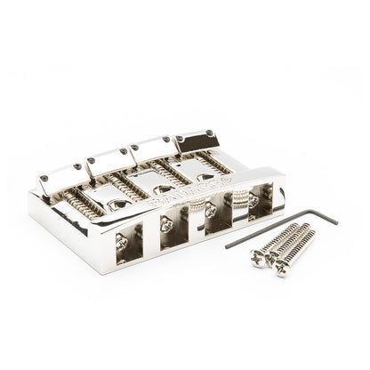 nickel bass bridge, screws, and allen wrench