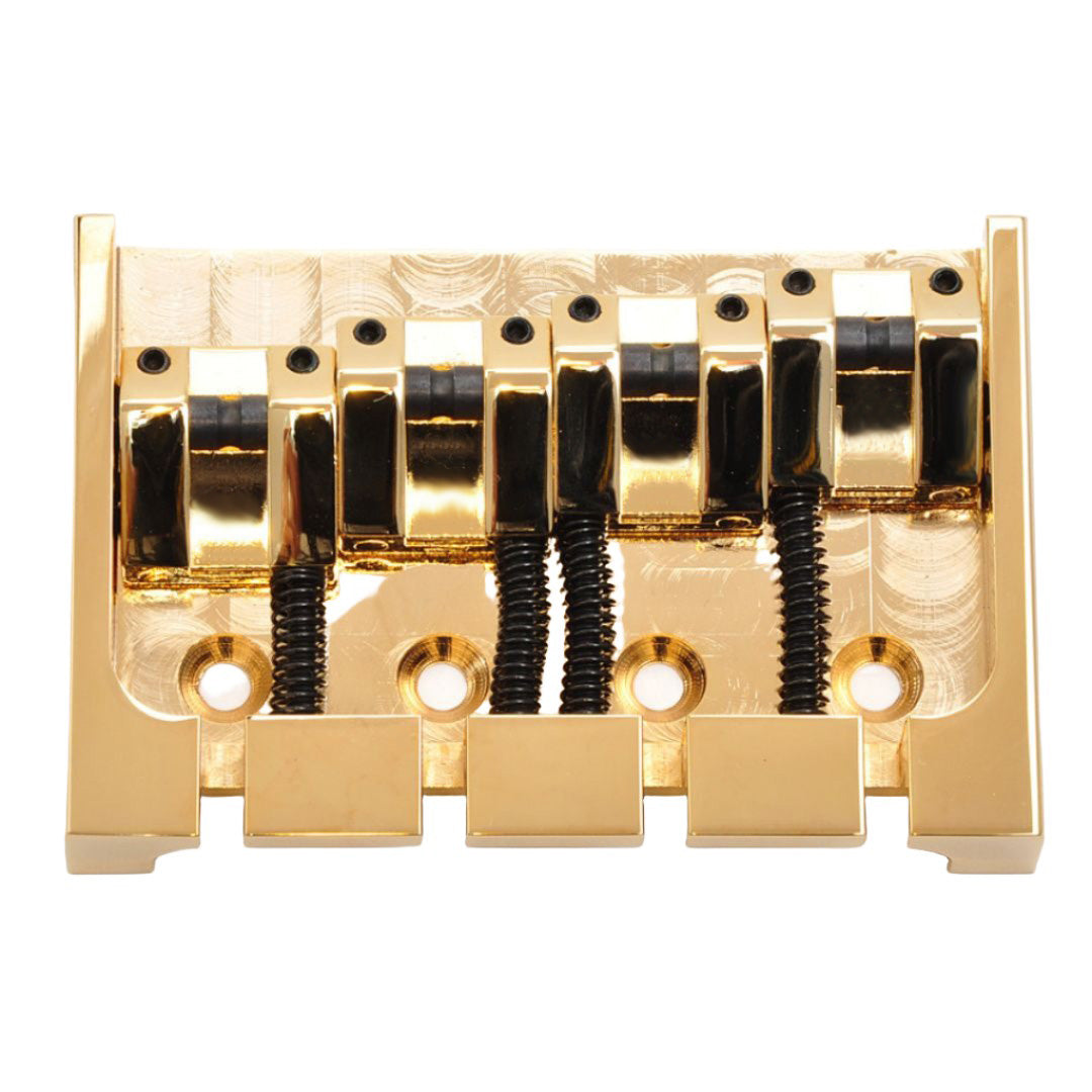 4 string bridge top view gold