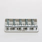 halon 5 string bass bridge front view stainless steel