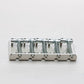 halon 5 string bass bridge back view stainless steel