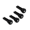 Allparts Slotted Acoustic Bass Bridge Pins - Black