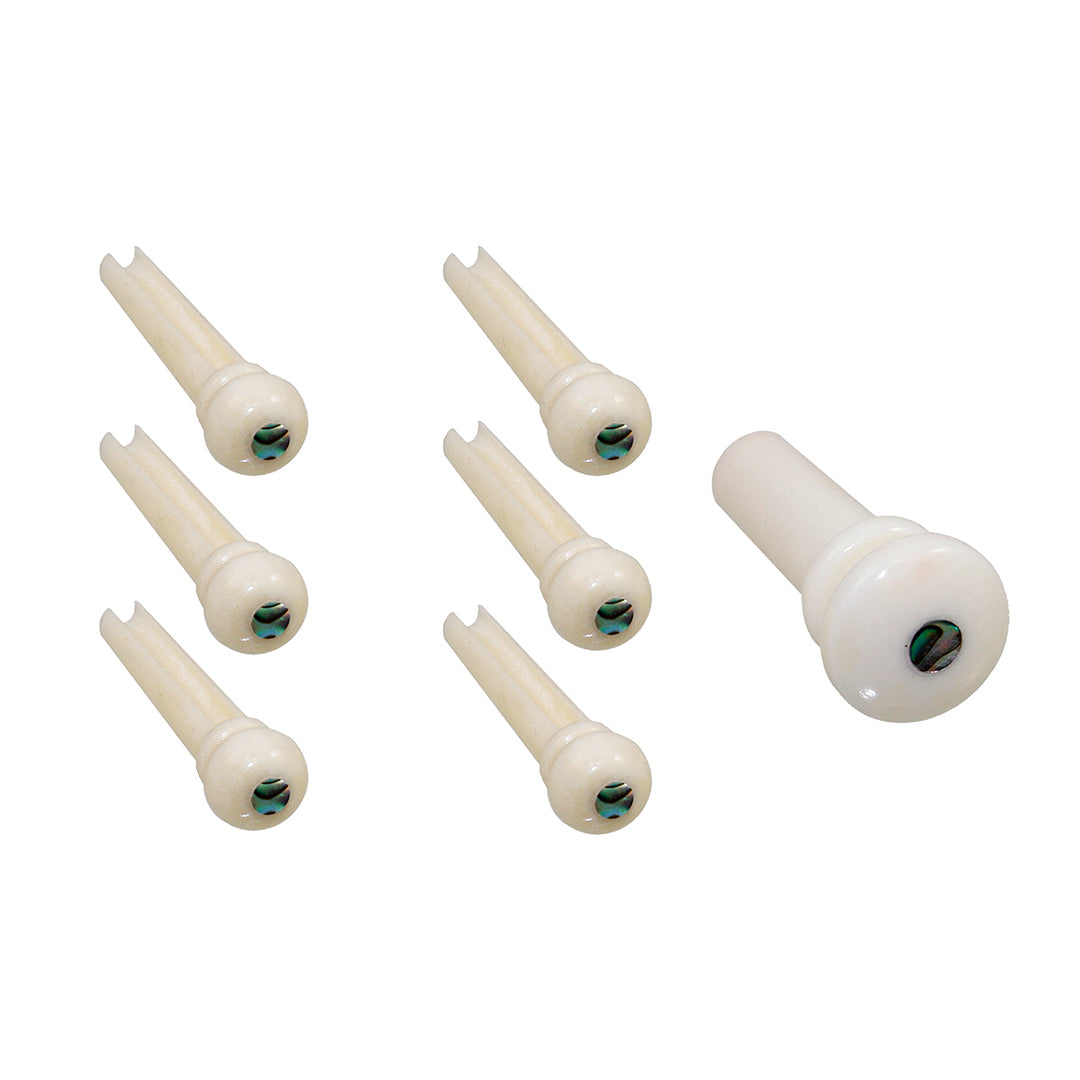 Clavijas para puente de guitarra Allparts Camel Bone