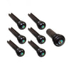 Allparts Slotted Ebony Bridge Pins - Abalone Dot