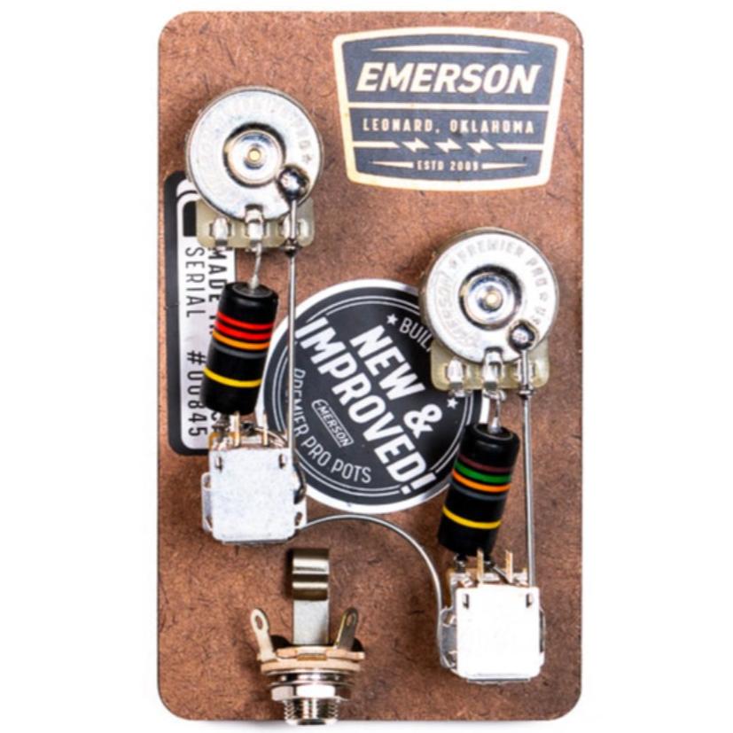 emerson les paul push/pull option wiring harness front view