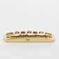 halon US-spec offset bridge w/ brass saddles front view gold