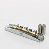 Halon - Steel Offset Bridge w/ Brass Saddles - Metric - Chrome