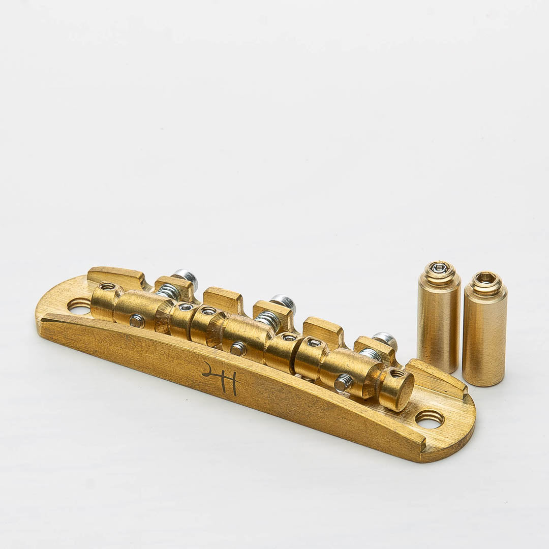 halon metric full brass offset bridge angled view w/ hardware