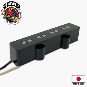 Pastilla Razor® Buraddo mūn Blood Moon Bridge para Jazz Bass® - Negro