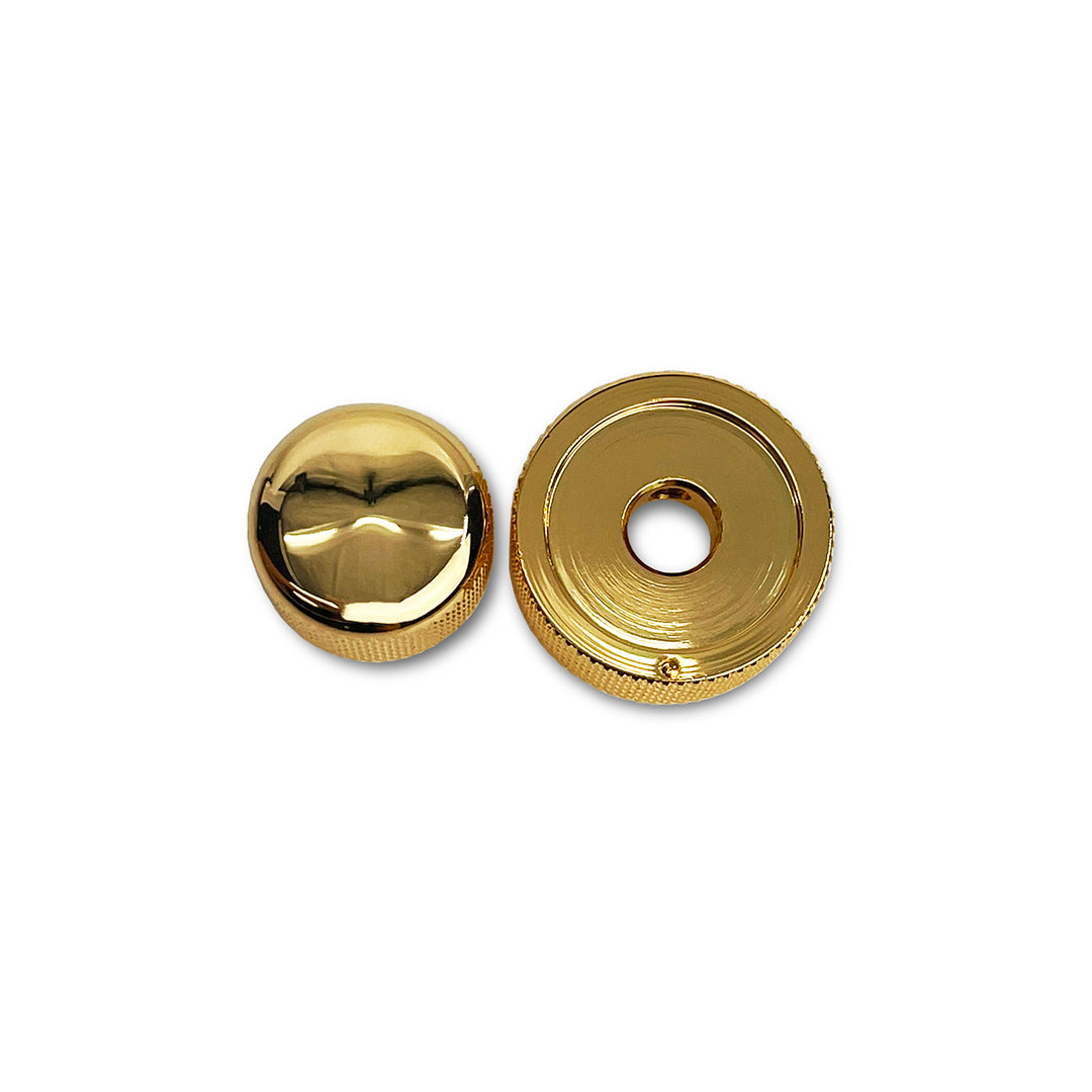 concentric knob set side-by-side view gold