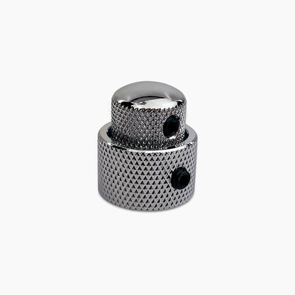 metric concentric knob set stacked view chrome