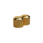 gotoh knurled dome knob set side by side view gold