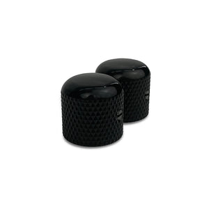 gotoh knurled dome knob set side by side view