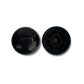 push on knurled dome knob top and bottom view black