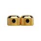 mini dome knob set set-screw view gold