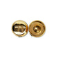 mini dome knob set top and bottom view gold