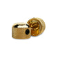 mini dome knob set side and bottom view gold