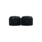 mini dome knob set set-screw view black