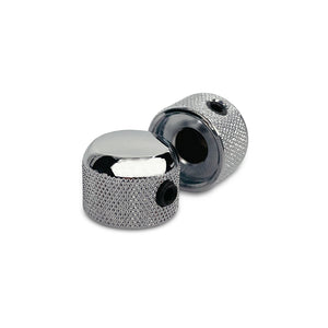 mini dome knob set side and bottom view chrome