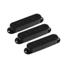 PC-0406 Set of 3 Plastic Pickup Covers for Stratocaster® - Black