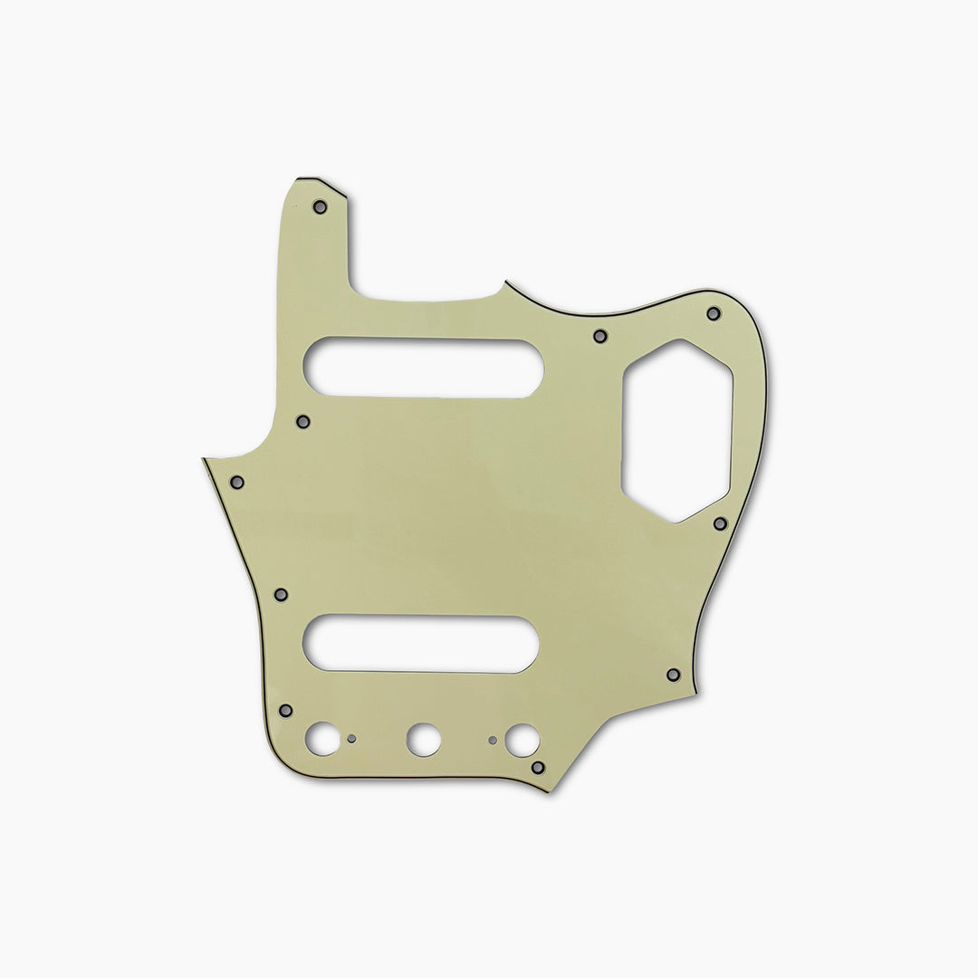 jaguar pickguard front facing 3-ply mint green