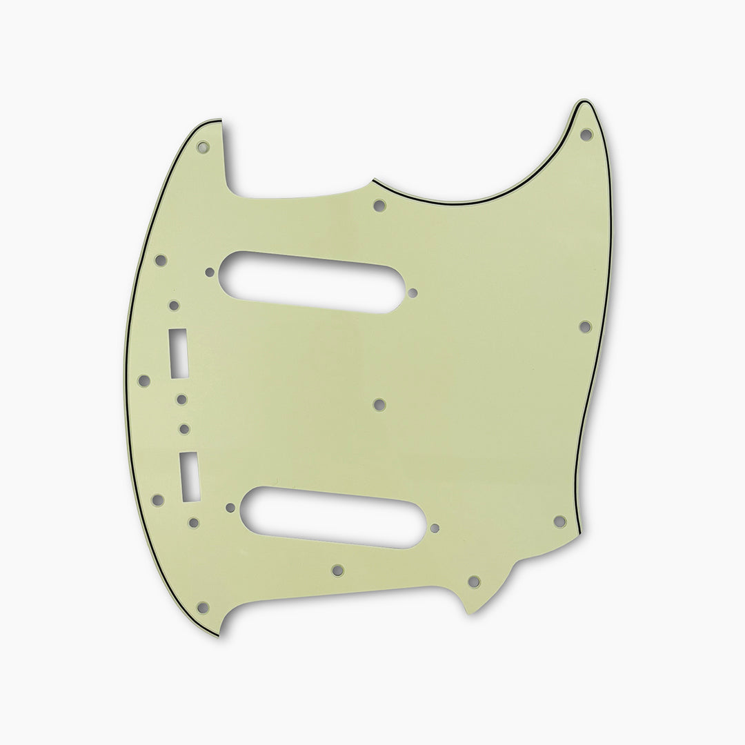 mustang pickguard front facing view 3-ply mint