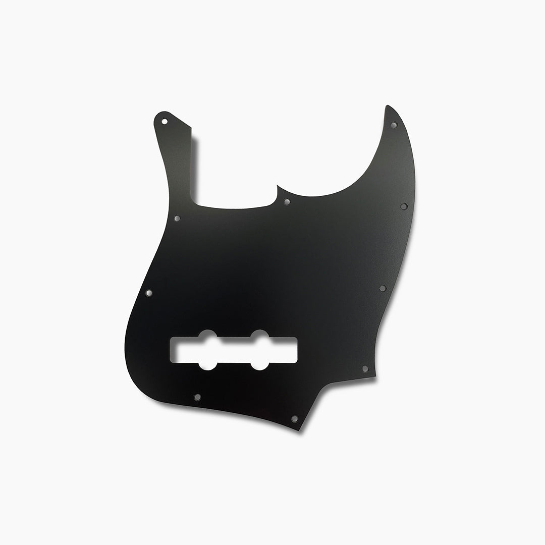 J bass pickguard front view matte black