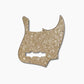 J bass pickguard front view parchment pearloid