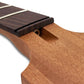 unfinished paddle head mahogany guitar neck with rosewood fretboard angled truss rod view