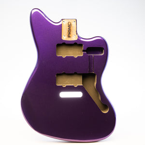 primo royal amethyst jazzmaster body front view