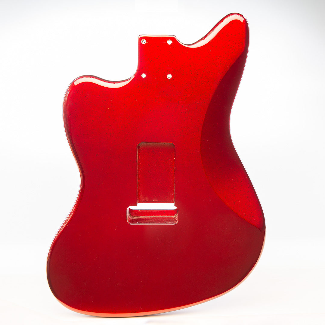 primo red sparkle jazzmaster body back view