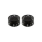 2 black volume knobs