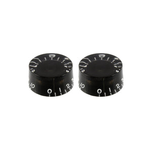 2 black volume knobs