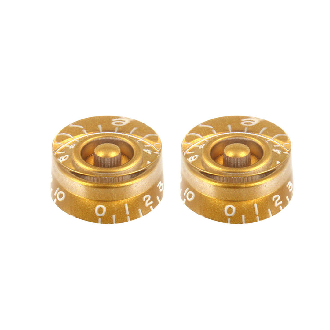 2 gold volume knobs