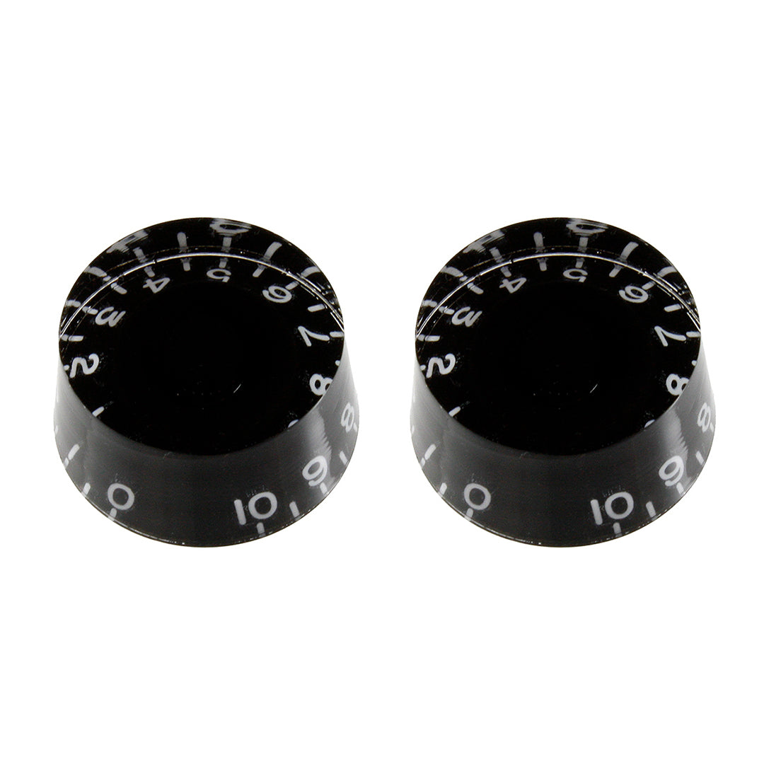 2 clear black left volume knobs upclose