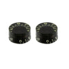 PK-0134 Set of 2 Vintage-style Tinted Speed Knobs - Vintage tint