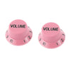 PK-0154 Set of 2 Plastic Volume Knobs for Stratocaster® - Pink