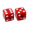 PK-3250 Set of 2 Unmatched Dice Knobs - Red