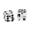 PK-3250 Set of 2 Unmatched Dice Knobs - Clear