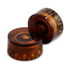 Left Handed Set of 2 Vintage-style Speed Knobs - Amber