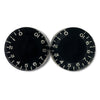 PK-0130 Set of 2 Vintage-style Speed Knobs - Black